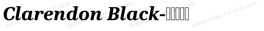 Clarendon Black字体转换